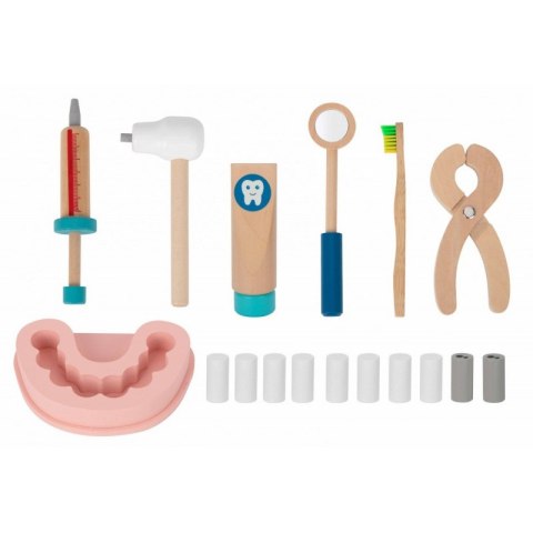 TOOKY TOY Zestaw Małego Dentysty Walizka Lekarza 19 el. FSC TOOKY TOY Zestaw Małego Dentysty Walizka Lekarza 19 el. FSC