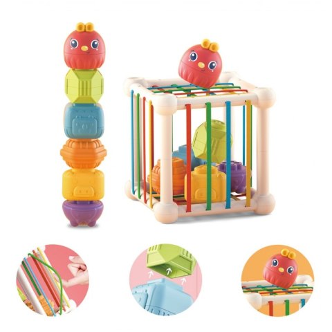 WOOPIE BABY Elastyczna Kostka Sensoryczna Sorter dla Dzieci Zwierzątka + Grzechotka 7 el. WOOPIE BABY Elastyczna Kostka Sensoryczna Sorter dla Dzieci Zwierzątka + Grzechotka 7 el.