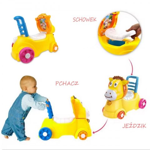 WOOPIE BABY Chodzik Jeździk Nocnik 3w1 Osiołek WOOPIE BABY Chodzik Jeździk Nocnik 3w1 Osiołek