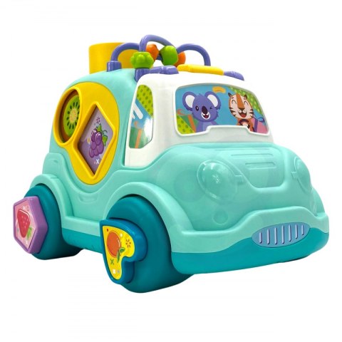 WOOPIE BABY Interaktywny Samochodzik Muzyczny Sorter Montessori Niebieski WOOPIE BABY Interaktywny Samochodzik Muzyczny Sorter Montessori Niebieski