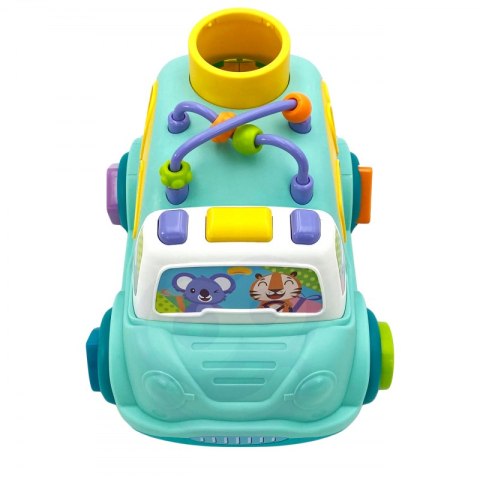 WOOPIE BABY Interaktywny Samochodzik Muzyczny Sorter Montessori Niebieski WOOPIE BABY Interaktywny Samochodzik Muzyczny Sorter Montessori Niebieski