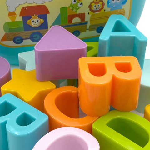 WOOPIE BABY Sorter 2w1 Skrzynka Walizka + Nauka Alfabetu i Kształtów WOOPIE BABY Sorter 2w1 Skrzynka Walizka + Nauka Alfabetu i Kształtów