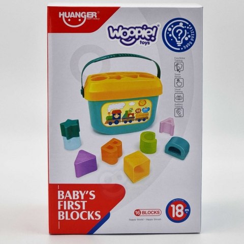 WOOPIE BABY Sorter 2w1 Skrzynka Walizka + Nauka Alfabetu i Kształtów WOOPIE BABY Sorter 2w1 Skrzynka Walizka + Nauka Alfabetu i Kształtów