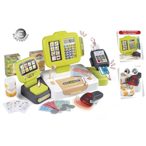 SMOBY Kasa Sklepowa Elektroniczna Ze Skanerem i Wagą SMOBY Kasa Sklepowa Elektroniczna Ze Skanerem i Wagą