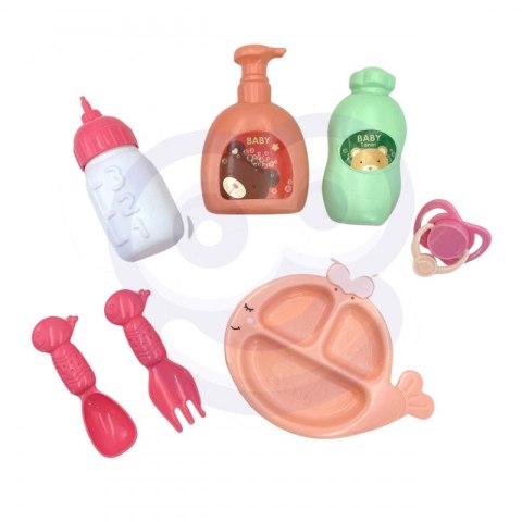 WOOPIE ROYAL Lalka Bobas 36 cm w Ubranku z Misiem Akcesoria do Karmienia WOOPIE ROYAL Lalka Bobas 36 cm w Ubranku z Misiem Akcesoria do Karmienia