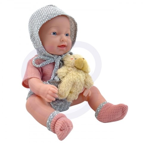 WOOPIE ROYAL Lalka Bobas 36 cm w Ubranku z Misiem Akcesoria do Karmienia WOOPIE ROYAL Lalka Bobas 36 cm w Ubranku z Misiem Akcesoria do Karmienia