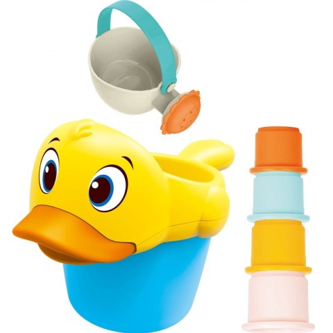 WOOPIE BABY Zabawka do Wody Kąpieli Wiaderko z Kaczką i Konewką + Kubeczki WOOPIE BABY Zabawka do Wody Kąpieli Wiaderko z Kaczką i Konewką + Kubeczki