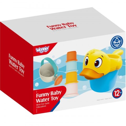 WOOPIE BABY Zabawka do Wody Kąpieli Wiaderko z Kaczką i Konewką + Kubeczki WOOPIE BABY Zabawka do Wody Kąpieli Wiaderko z Kaczką i Konewką + Kubeczki
