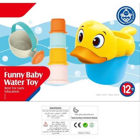 WOOPIE BABY Zabawka do Wody Kąpieli Wiaderko z Kaczką i Konewką + Kubeczki WOOPIE BABY Zabawka do Wody Kąpieli Wiaderko z Kaczką i Konewką + Kubeczki