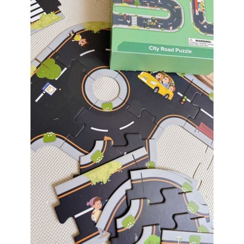 TOOKY TOY Droga Puzzle dla Dzieci Autostrada Makieta 21 el. Certyfikat FSC TOOKY TOY Droga Puzzle dla Dzieci Autostrada Makieta 21 el. Certyfikat FSC