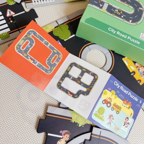 TOOKY TOY Droga Puzzle dla Dzieci Autostrada Makieta 21 el. Certyfikat FSC TOOKY TOY Droga Puzzle dla Dzieci Autostrada Makieta 21 el. Certyfikat FSC