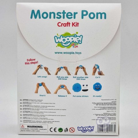 WOOPIE ART&FUN Zestaw Kreatywny Zrób Potworka Monster Pom WOOPIE ART&FUN Zestaw Kreatywny Zrób Potworka Monster Pom