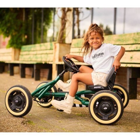 BERG Gokart Na Pedały Buddy Retro Green do 50 kg BERG Gokart Na Pedały Buddy Retro Green do 50 kg