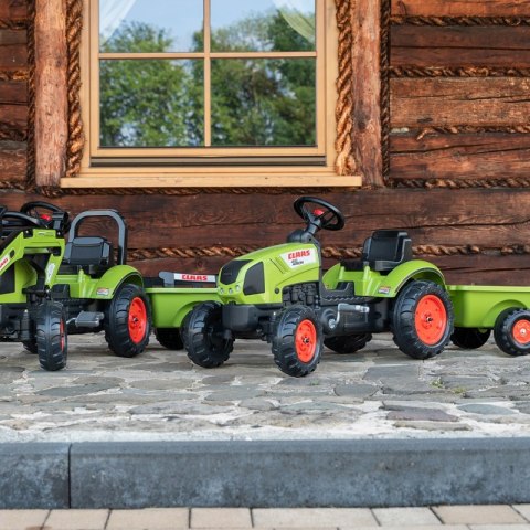 FALK Traktor Claas Zielony na Pedały z Przyczepą + Klakson od 2 Lat. FALK Traktor Claas Zielony na Pedały z Przyczepą + Klakson od 2 Lat.