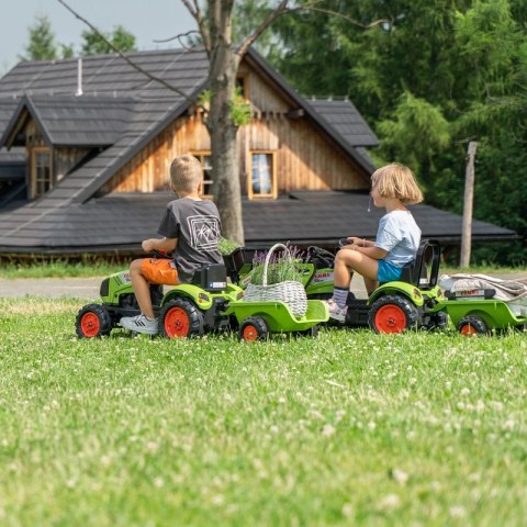 FALK Traktor Claas Zielony na Pedały z Przyczepą + Klakson od 2 Lat. FALK Traktor Claas Zielony na Pedały z Przyczepą + Klakson od 2 Lat.