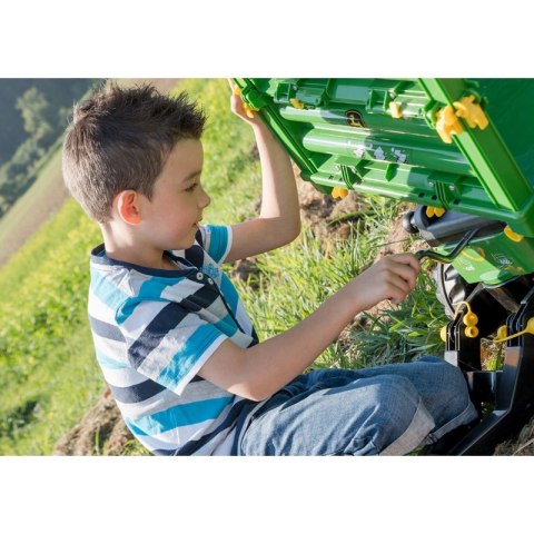 Rolly Toys rollyMulti Trailer - Przyczepa Wywrotka Rolly Multi John Deere 3 osiowa Rolly Toys rollyMulti Trailer - Przyczepa Wywrotka Rolly Multi John Deere 3 osiowa