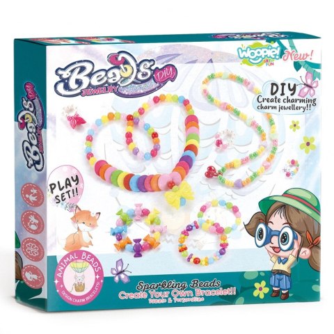 WOOPIE ART&FUN Zestaw do Robienia Biżuterii Bransoletek Wisiorków Pierścionków Nawlekanka WOOPIE ART&FUN Zestaw do Robienia Biżuterii Bransoletek Wisiorków Pierścionków Nawlekanka