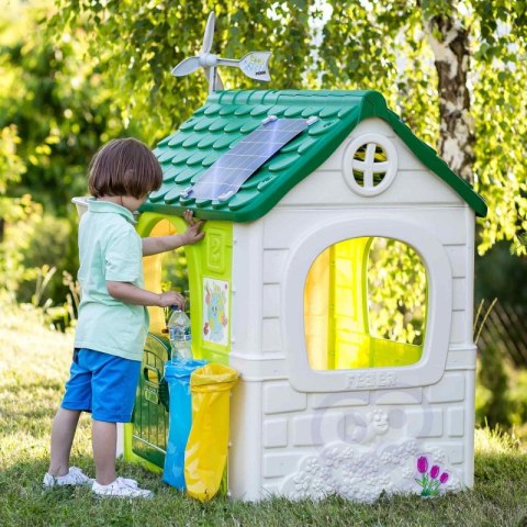 FEBER Domek ogrodowy Eco Karmnik Segregacja Odpadów Imitacja Panelu Słonecznego FEBER Domek ogrodowy Eco Karmnik Segregacja Odpadów Imitacja Panelu Słonecznego