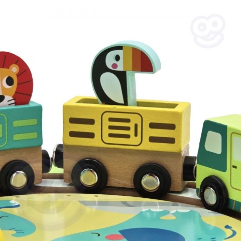 TOOKY TOY DREWNIANY POCIĄG KOLEJKA ZOO CIUCHCIA NA MAGNES TOR W WALIZCE TOOKY TOY DREWNIANY POCIĄG KOLEJKA ZOO CIUCHCIA NA MAGNES TOR W WALIZCE