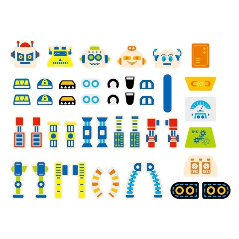 VIGA Drewniana Przybijanka Roboty 45 elementów Montessori VIGA Drewniana Przybijanka Roboty 45 elementów Montessori