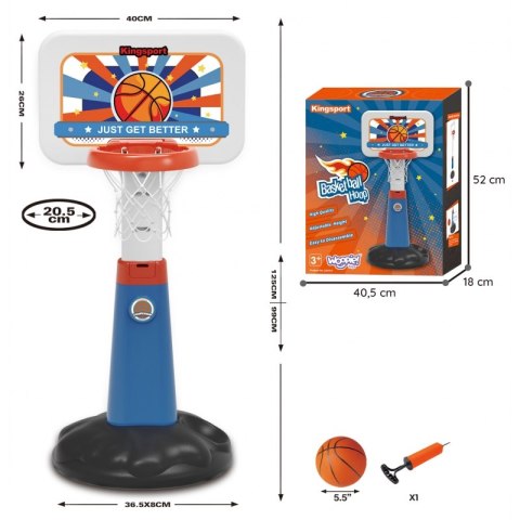WOOPIE Zestaw Koszykówka Regulacja 99 - 125 cm + Piłka + Pompka WOOPIE Zestaw Koszykówka Regulacja 99 - 125 cm + Piłka + Pompka