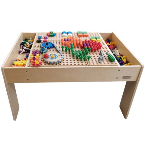 MASTERKIDZ Drewniany Stół Edukacyjny + AKCESORIA STEM WALL MASTERKIDZ Drewniany Stół Edukacyjny + AKCESORIA STEM WALL