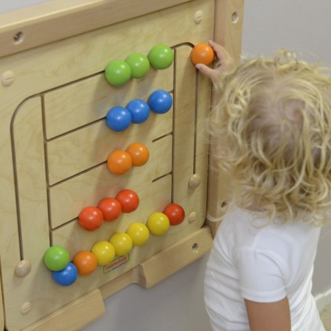 MASTERKIDZ Tablica Ścienna Edukacyjna Labirynt Koraliki Montessori MASTERKIDZ Tablica Ścienna Edukacyjna Labirynt Koraliki Montessori