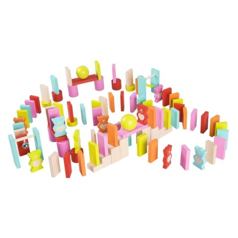CLASSIC WORLD Drewniane Domino dla Dzieci Misie 105 el. CLASSIC WORLD Drewniane Domino dla Dzieci Misie 105 el.