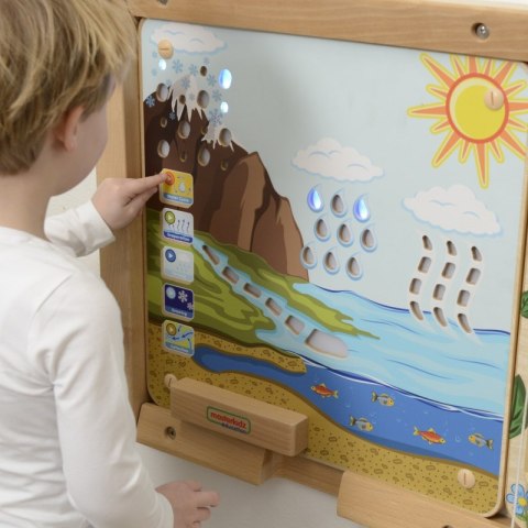 MASTERKIDZ Tablica Edukacyjna Obieg Wody Montessori MASTERKIDZ Tablica Edukacyjna Obieg Wody Montessori