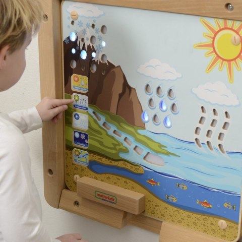 MASTERKIDZ Tablica Edukacyjna Obieg Wody Montessori MASTERKIDZ Tablica Edukacyjna Obieg Wody Montessori