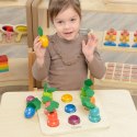 MASTERKIDZ Tablica Edukacyjna Warzywa Nauka Liczb i Kolorów Montessori