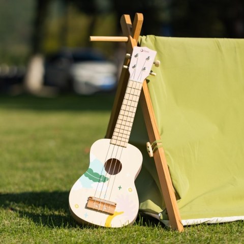 CLASSIC WORLD Drewniane Ukulele Gitara dla Dzieci Niebieskie CLASSIC WORLD Drewniane Ukulele Gitara dla Dzieci Niebieskie