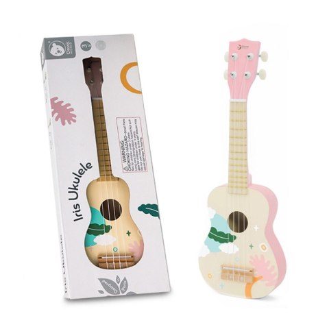 CLASSIC WORLD Drewniane Ukulele Gitara dla Dzieci Różowa CLASSIC WORLD Drewniane Ukulele Gitara dla Dzieci Różowa
