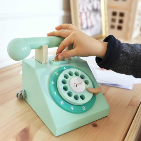 CLASSIC WORLD Klasyczny Drewniany Telefon dla Dzieci 4 el. CLASSIC WORLD Klasyczny Drewniany Telefon dla Dzieci 4 el.
