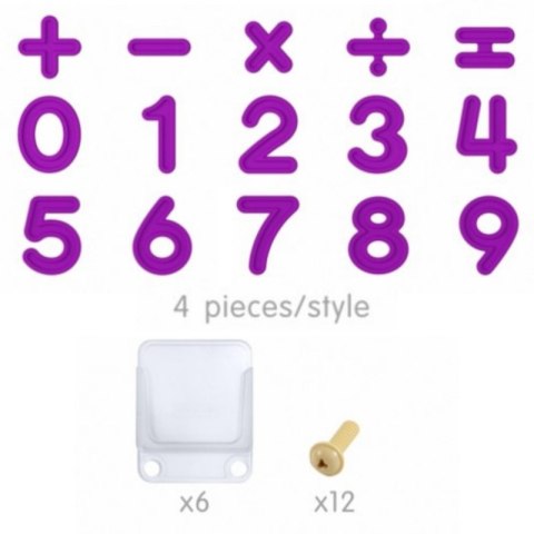 MASTERKIDZ Zestaw Cyferek i Znaków do Nauki Liczenia i Matematyki do Paneli Ściennych STEM 82 el. MASTERKIDZ Zestaw Cyferek i Znaków do Nauki Liczenia i Matematyki do Paneli Ściennych STEM 82 el.