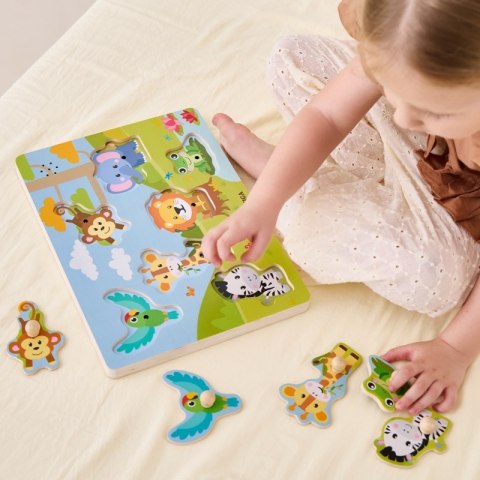 VIGA Puzzle Dźwiękowe Dopasuj Zwierzęta Egzotyczne VIGA Puzzle Dźwiękowe Dopasuj Zwierzęta Egzotyczne