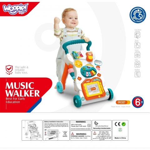 WOOPIE BABY Grający Chodzik z Znikopisem WOOPIE BABY Grający Chodzik z Znikopisem