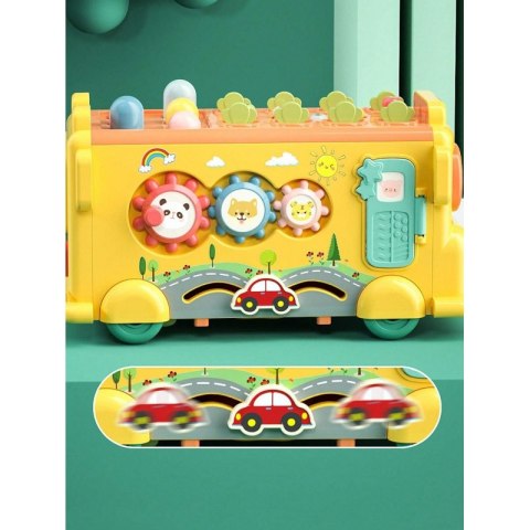 WOOPIE BABY Interaktywny Autobus Montessori Edukacyjny 6w1 Młoteczek Cymbałki +18 m WOOPIE BABY Interaktywny Autobus Montessori Edukacyjny 6w1 Młoteczek Cymbałki +18 m