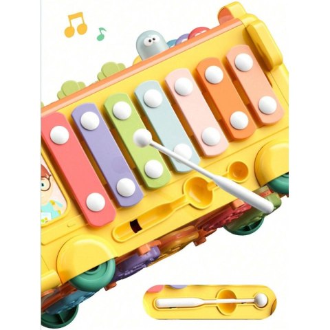 WOOPIE BABY Interaktywny Autobus Montessori Edukacyjny 6w1 Młoteczek Cymbałki +18 m WOOPIE BABY Interaktywny Autobus Montessori Edukacyjny 6w1 Młoteczek Cymbałki +18 m