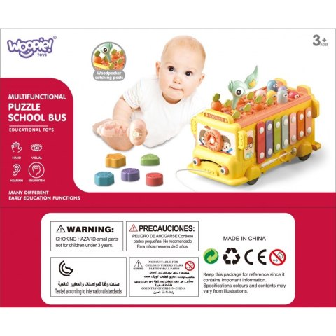 WOOPIE BABY Interaktywny Autobus Montessori Edukacyjny 6w1 Młoteczek Cymbałki +18 m WOOPIE BABY Interaktywny Autobus Montessori Edukacyjny 6w1 Młoteczek Cymbałki +18 m