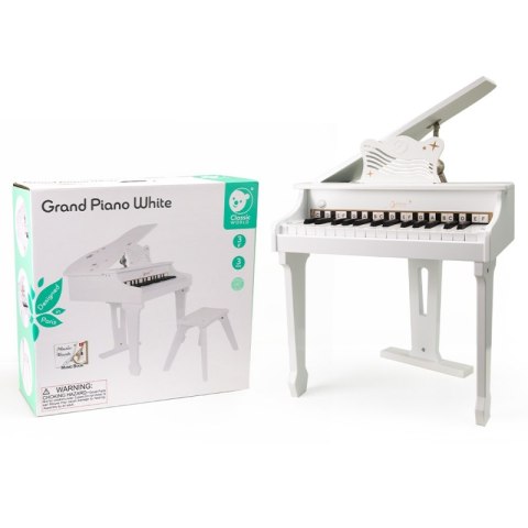 CLASSIC WORLD Duże Pianino Fortepian dla Dzieci z Krzesełkiem i Książeczką do Nauki CLASSIC WORLD Duże Pianino Fortepian dla Dzieci z Krzesełkiem i Książeczką do Nauki