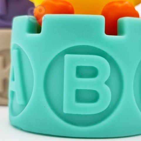 WOOPIE BABY Klocki Sensoryczne Układanka Piramida do Ściskania Wody Dźwięk Nauka Alfabetu Kaczuszka 7 el. WOOPIE BABY Klocki Sensoryczne Układanka Piramida do Ściskania Wody Dźwięk Nauka Alfabetu Kaczuszka 7 el.